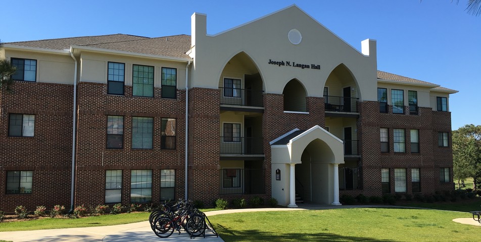 : Student apartments at Spring Hill College.