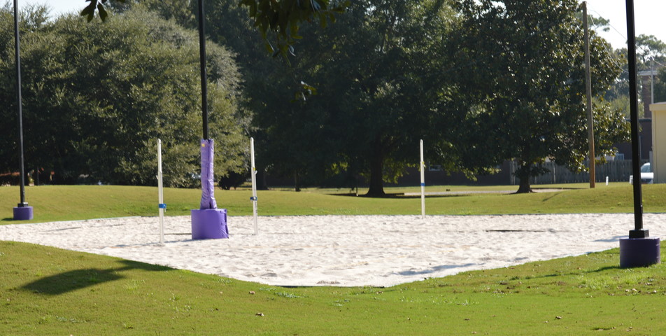 Christian Cagé: Spring Hill's newly completed two court beach volleyball facility