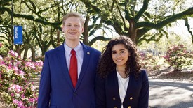 Student Government Association President Matthew Lash and Vice President Dionte Rudolph. (photo: )