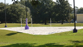 Spring Hill's newly completed two court beach volleyball facility (photo: Christian Cagé)