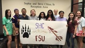 A hurricane brought Florida State University and Spring Hill College students together earlier this month. (photo: Courtesy of Joy Morris, Residence Life.)