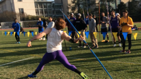 SHC senior Matt Root throws the javelin (photo: )
